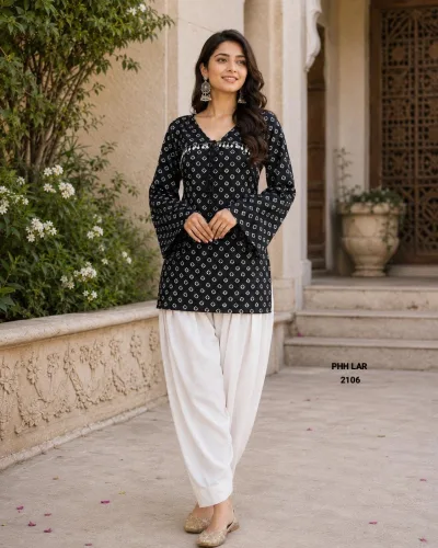 Heritage Pure Cotton Bandhej Print Sleeveless Kurti